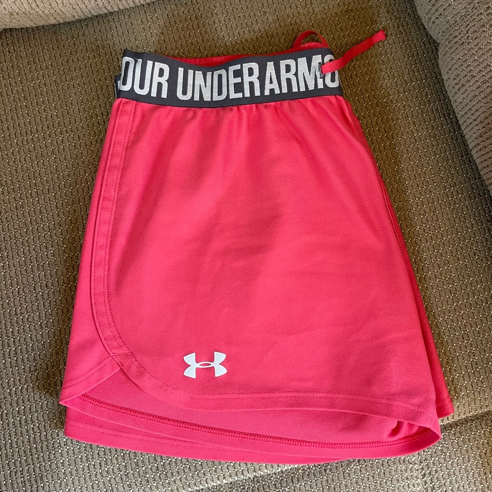 Under Armour Pink Loose Fit Heat Gear Shorts
